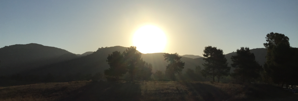 Sunrise over the San Pasqual Valley